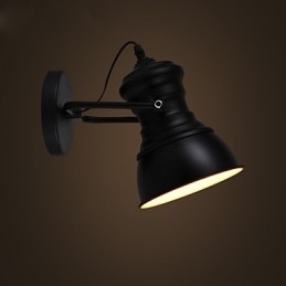 Nástěnné svítidlo ve stylu Art Deco Průmyslové Iron Vývěsní štít Loft Nástěnná lampa