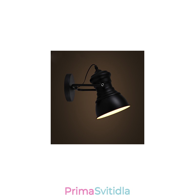 Nástěnné svítidlo ve stylu Art Deco Průmyslové Iron Vývěsní štít Loft Nástěnná lampa