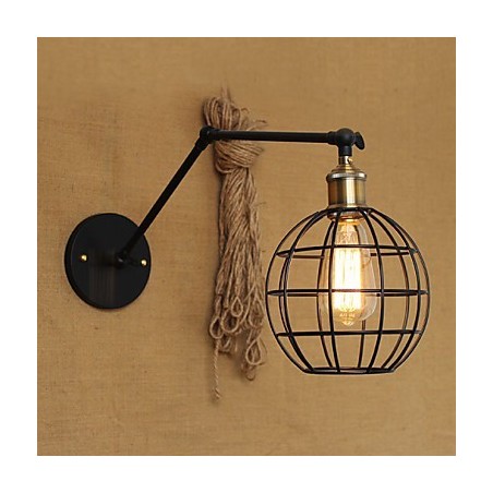 Nástěnná svítidla Swing Lights Nástěnná světla na čtení Mini styl Rustic Lodge Metal