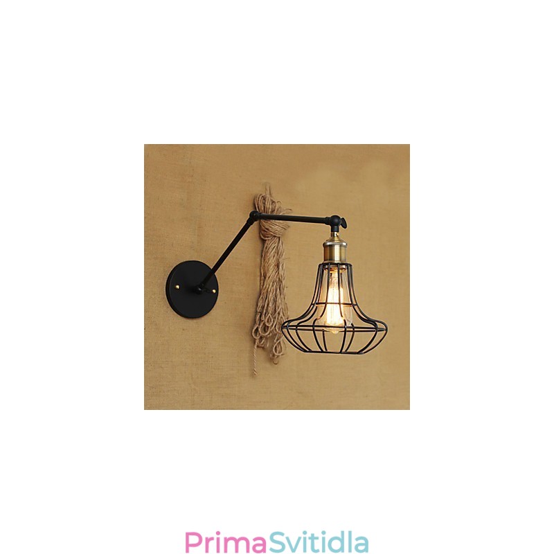 Nástěnná svítidla Swing Lights Nástěnná světla na čtení Mini styl Rustic Lodge Metal