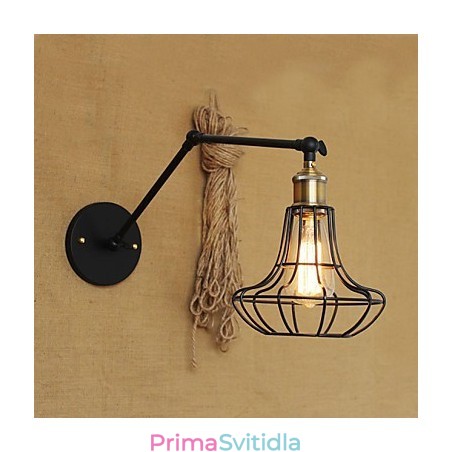 Nástěnná svítidla Swing Lights Nástěnná světla na čtení Mini styl Rustic Lodge Metal