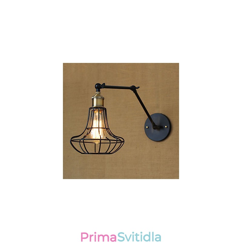 Nástěnná svítidla Swing Lights Nástěnná světla na čtení Mini styl Rustic Lodge Metal