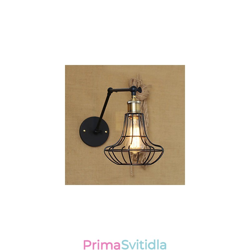 Nástěnná svítidla Swing Lights Nástěnná světla na čtení Mini styl Rustic Lodge Metal