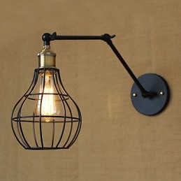 Nástěnná svítidla Swing Lights Nástěnná světla na čtení Mini styl Rustic Lodge Metal