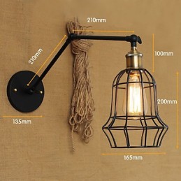 Nástěnná svítidla Swing Lights Nástěnná světla na čtení Mini styl Rustic Lodge Metal