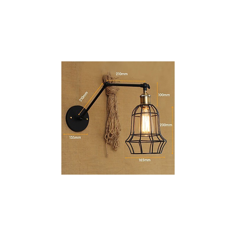 Nástěnná svítidla Swing Lights Nástěnná světla na čtení Mini styl Rustic Lodge Metal