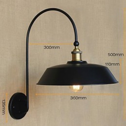 Creative American Country Iron Retro Kulatý průmyslový obývací pokoj Balkon Schodiště do uličky Dekorační lampa do pokoje