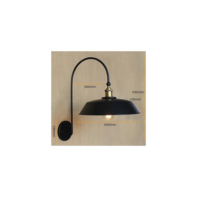 Creative American Country Iron Retro Kulatý průmyslový obývací pokoj Balkon Schodiště do uličky Dekorační lampa do pokoje