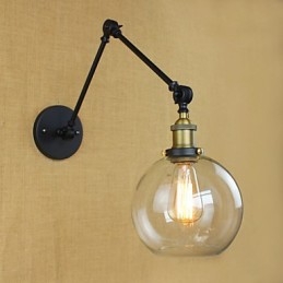 Dlouhé rameno skleněné stěny Železná Průmyslová Kreativní Teleskopická Ložnice Retro Nostalgická restaurace Skládací ulička