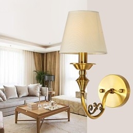 Klasická nástěnná svítidla do ložnice Jednoduché kovové nástěnné svítidlo do obývacího pokoje Sconce Bar Kavárna Chodba Balkonová nástěnná lampa