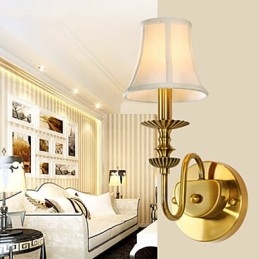 Klasická nástěnná svítidla do ložnice Jednoduché kovové nástěnné svítidlo do obývacího pokoje Sconce Bar Kavárna Chodba Balkonová nástěnná lampa