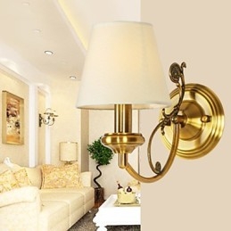 Klasická nástěnná svítidla do ložnice Jednoduché kovové nástěnné svítidlo do obývacího pokoje Sconce Bar Kavárna Chodba Balkonová nástěnná lampa