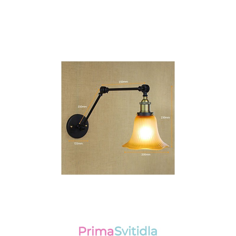 Nástěnné svítidla Koupelnové osvětlení Venkovní nástěnná světla Nástěnná světla na čtení Rustic Lodge Metal