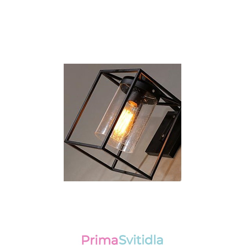 Americká country osobnost loft severský smluvní styl nástěnná lampa s dešťovou kapkou a skleněným sklem