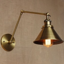 Americký venkovský venkov Retro Bronzový sklad Restaurace Kavárna Dekorativní nástěnné svítidlo