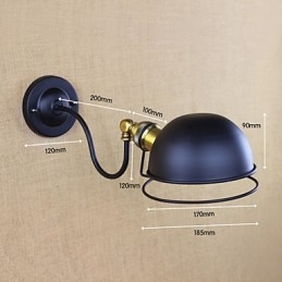 Nástěnná svítidla Swing Lights Nástěnná světla na čtení Mini styl Rustic Lodge Metal