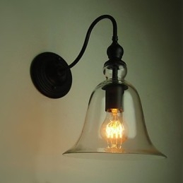 Vintage nástěnné svítidlo One Light Steel and Glass
