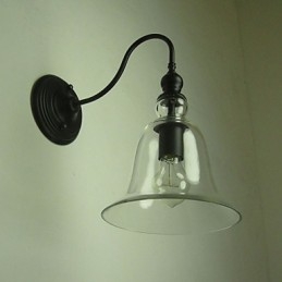 Vintage nástěnné svítidlo One Light Steel and Glass