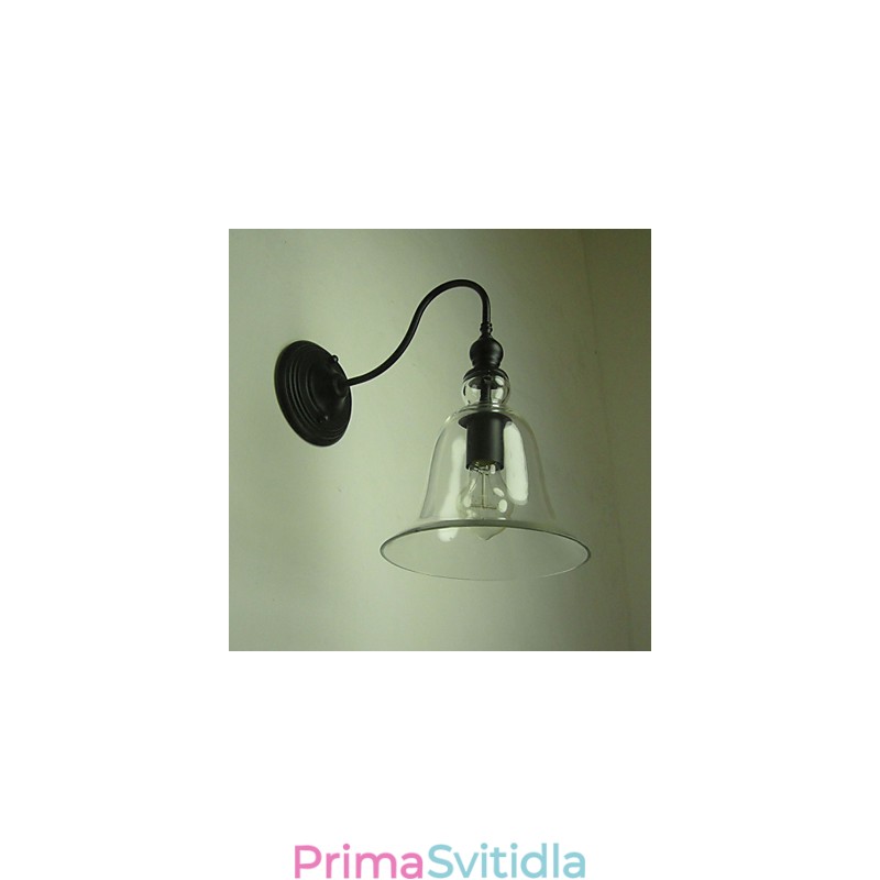 Vintage nástěnné svítidlo One Light Steel and Glass