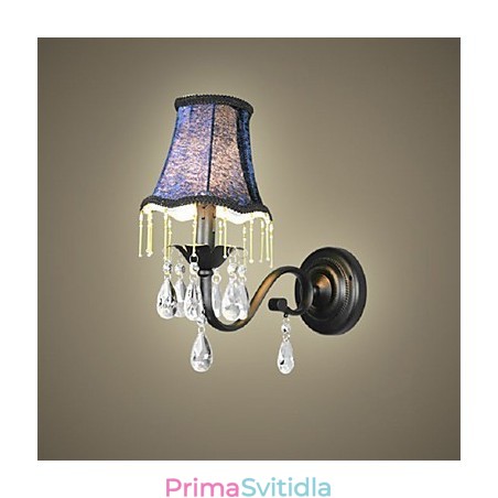 Křišťálová nástěnná lampa s látkovým stínidlem nejprodávanější v Evropě a USA Křišťálová nástěnná lampa s látkovým stínidlem nejprodávanější v Evropě a USA