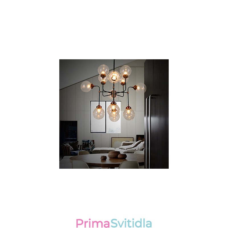 Kouzelné fazole Droplight kreativní individuální charakter lampy tepaného železa průmysl vítr