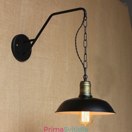 Jednoduchá a kreativní osobnost nástěnná lampa Průmyslový řetězec Americká retro nástěnná lampa do ložnice s železnou uličkou Jednoduchá a kreativní osobnost nástěnná lampa Průmyslový řetězec Americká retro nástěnná lampa do ložnice s železnou uličkou