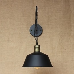 Jednoduchá a kreativní osobnost nástěnná lampa Průmyslový řetězec Americká retro nástěnná lampa do ložnice s železnou uličkou