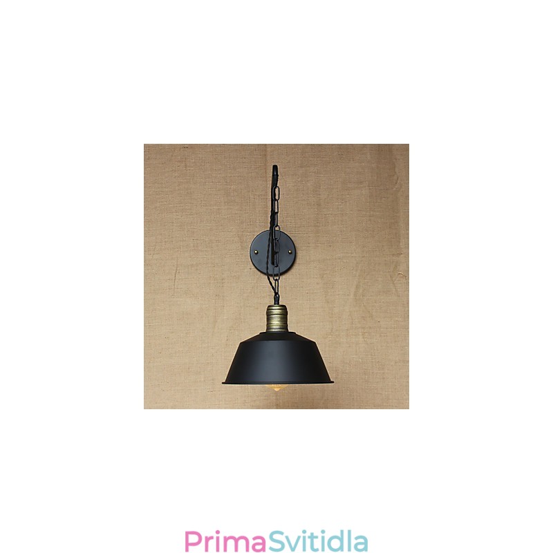Jednoduchá a kreativní osobnost nástěnná lampa Průmyslový řetězec Americká retro nástěnná lampa do ložnice s železnou uličkou