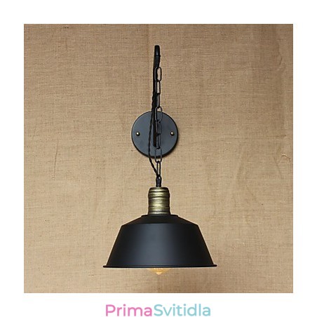 Jednoduchá a kreativní osobnost nástěnná lampa Průmyslový řetězec Americká retro nástěnná lampa do ložnice s železnou uličkou Jednoduchá a kreativní osobnost nástěnná lampa Průmyslový řetězec Americká retro nástěnná lampa do ložnice s železnou uličkou