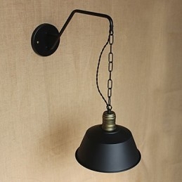 Jednoduchá a kreativní osobnost nástěnná lampa Průmyslový řetězec Americká retro nástěnná lampa do ložnice s železnou uličkou