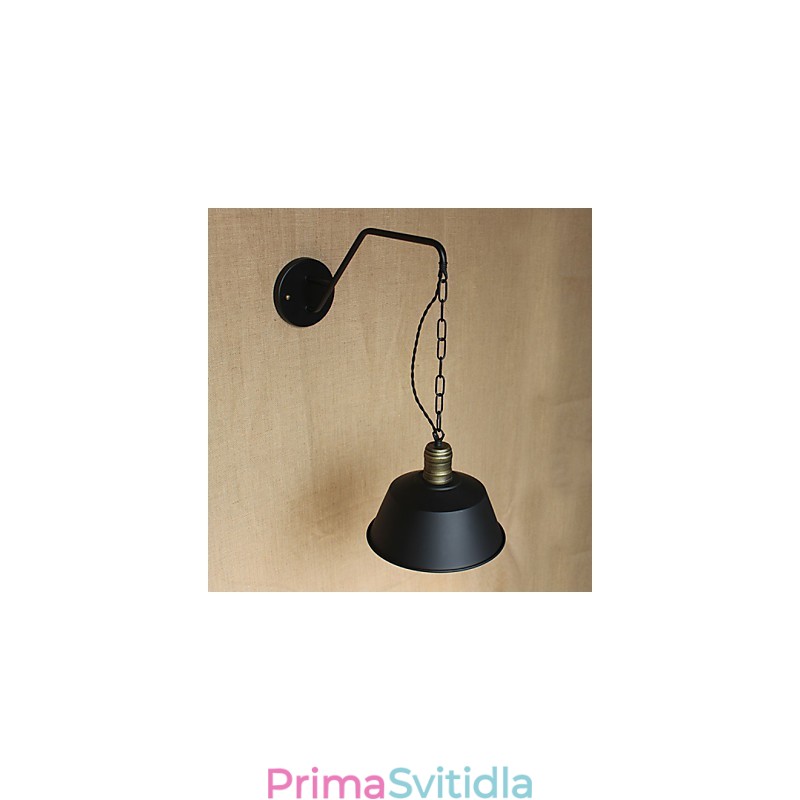 Jednoduchá a kreativní osobnost nástěnná lampa Průmyslový řetězec Americká retro nástěnná lampa do ložnice s železnou uličkou