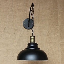 Jednoduchá a kreativní osobnost Nástěnná lampa Industry Chain American Retro Iron Aisle Ložnice Noční nástěnná lampa
