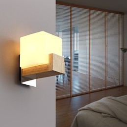 Nástěnné svítidla Mini styl moderního současného dřeva bambus