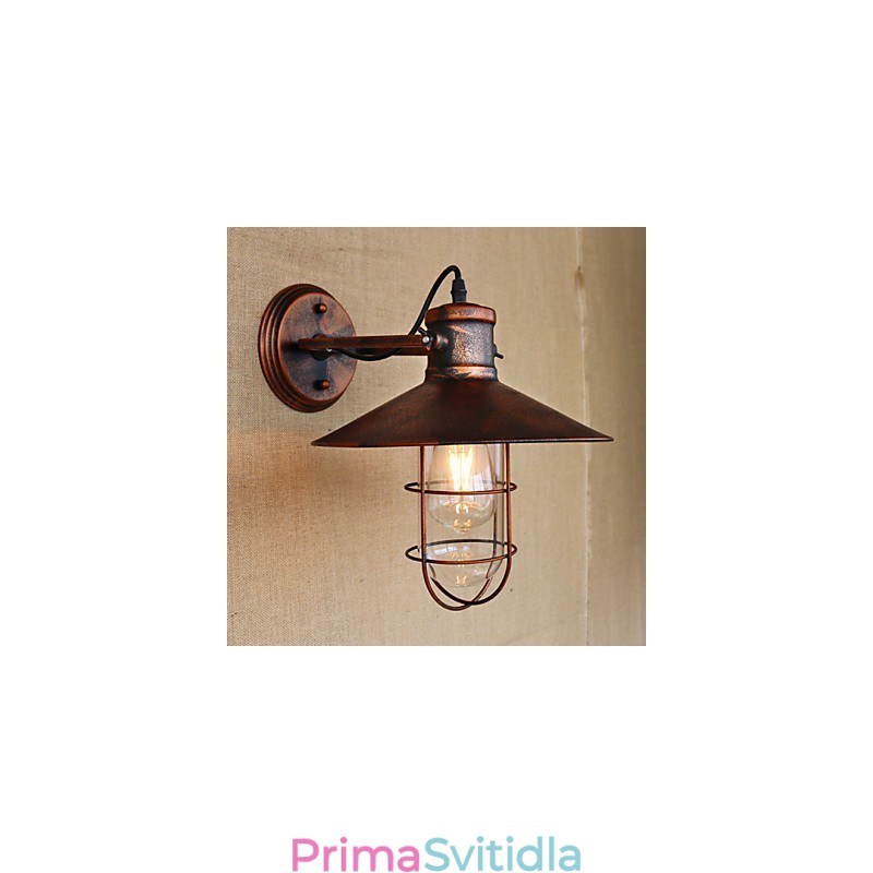 Loft industriální sklad Kreativní obývací pokoj Balkon Vítr Železný nostalgický Retro Pastorační schodiště Nástěnná lampa