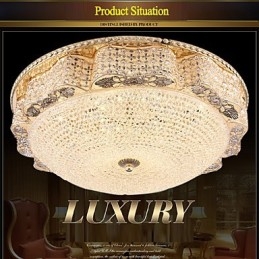 Moderní luxusní křišťálové stropní světlo Absorb Dome o průměru 50 cm