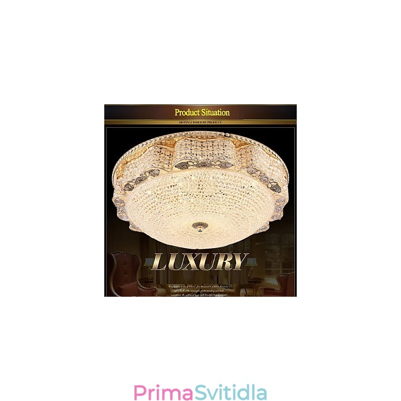 Moderní luxusní křišťálové stropní světlo Absorb Dome o průměru 50 cm