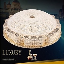 Moderní luxusní křišťálové stropní světlo Absorb Dome o průměru 50 cm