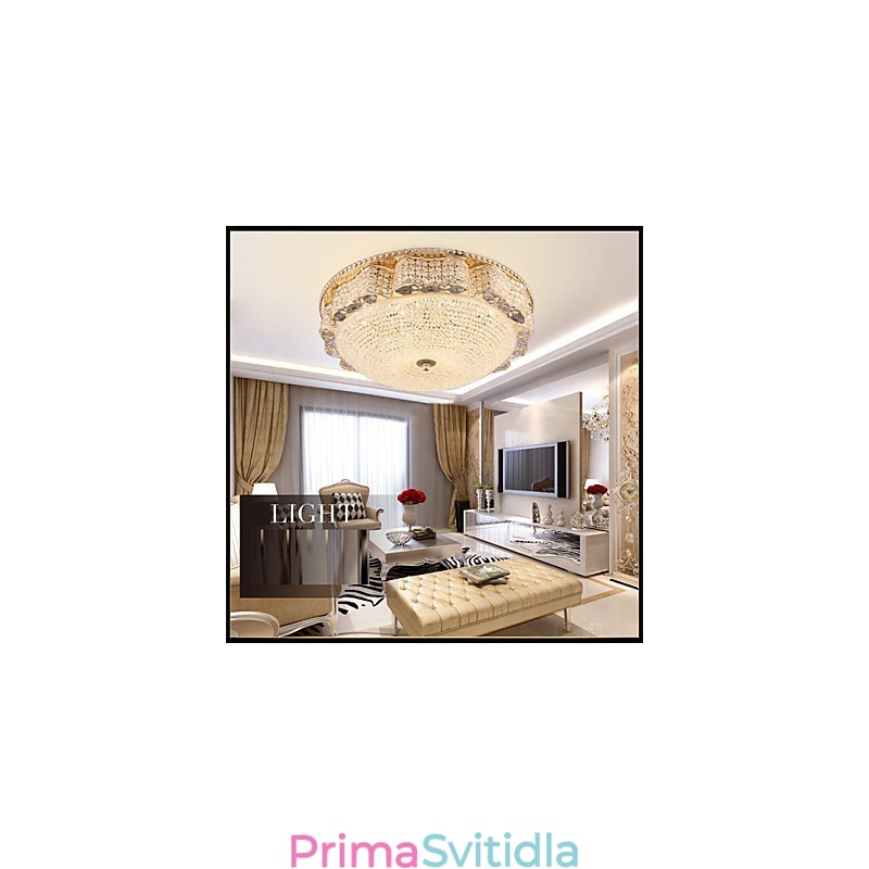 Moderní luxusní křišťálové stropní světlo Absorb Dome o průměru 50 cm