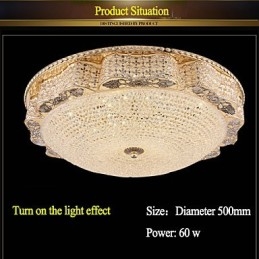 Moderní luxusní křišťálové stropní světlo Absorb Dome o průměru 50 cm