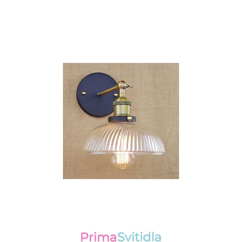Populární dekorativní skleněná nástěnná lampa American Country Retro Creative Personality