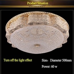 Moderní luxusní křišťálové stropní světlo Absorb Dome o průměru 50 cm