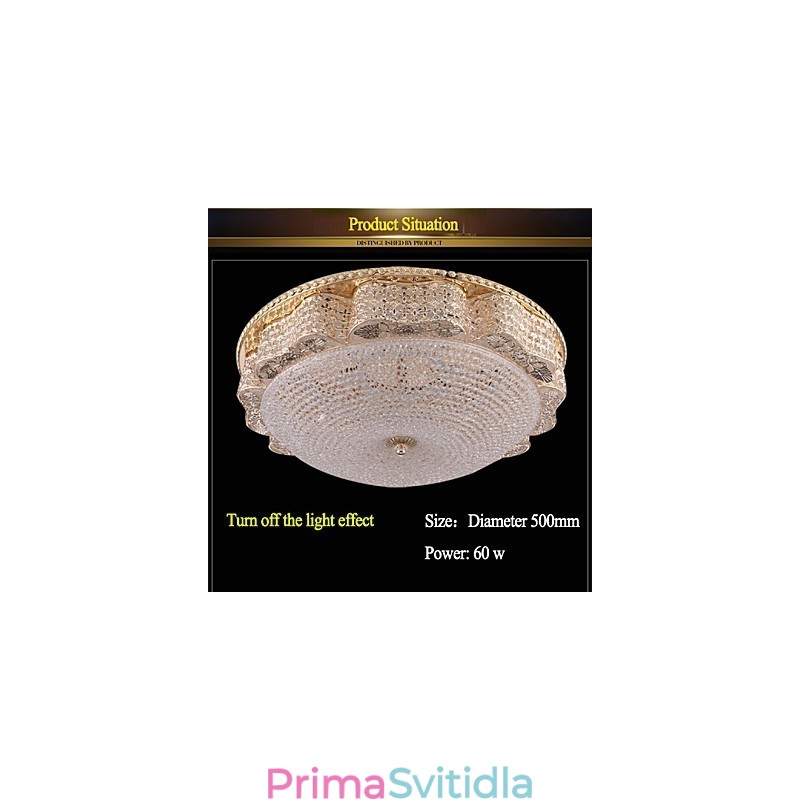 Moderní luxusní křišťálové stropní světlo Absorb Dome o průměru 50 cm