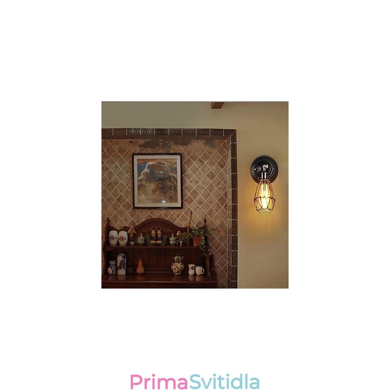 Plný Osobnosti Elegantní Vzhled Americká Retro Cage Wall