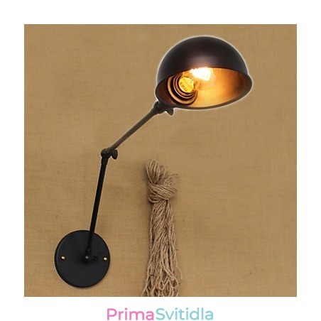 Industriální styl Minimalistický nástěnný nástěnný nástěnný svítidlo s dlouhým ramenem a dvojitou osobností Industriální styl Minimalistický nástěnný nástěnný nástěnný svítidlo s dlouhým ramenem a dvojitou osobností