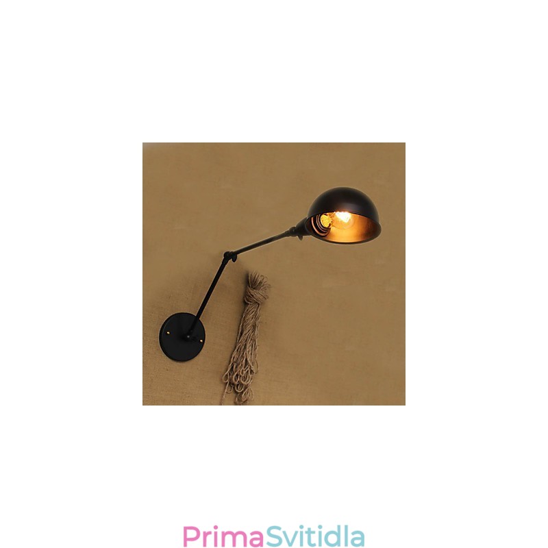 Industriální styl Minimalistický nástěnný nástěnný nástěnný svítidlo s dlouhým ramenem a dvojitou osobností