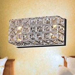 Smluvní a současná čtvercová nástěnná lampa K9 Crystal