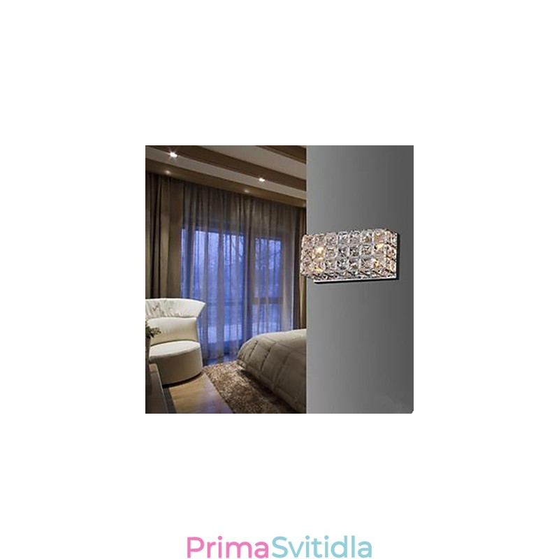 Smluvní a současná čtvercová nástěnná lampa K9 Crystal