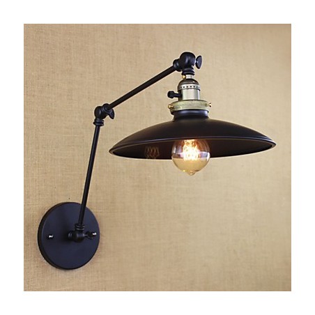 Americká minimalistická průmyslová železná nástěnná lampa s dlouhým ramenem a vypínačem Americká minimalistická průmyslová železná nástěnná lampa s dlouhým ramenem a vypínačem