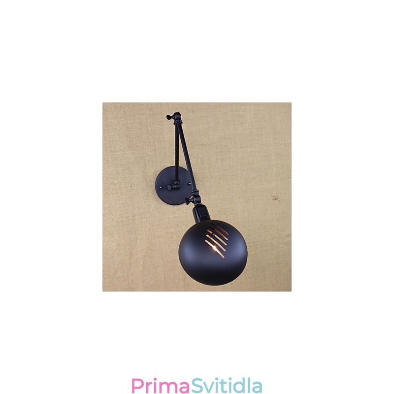 Dlouhé rameno dvojitého vypínače Minimalistická Evropa Personalizované osvětlení retro módního stylu Železná stěna