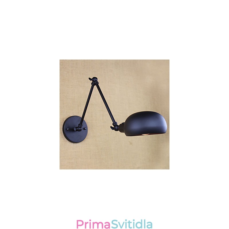 Dlouhé rameno dvojitého vypínače Minimalistická Evropa Personalizované osvětlení retro módního stylu Železná stěna